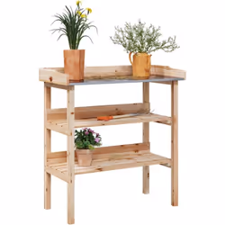 Cette table à plantes en bois est parfaite pour organiser et présenter vos plantes en pot à la maison, dans un jardin, sur un ...