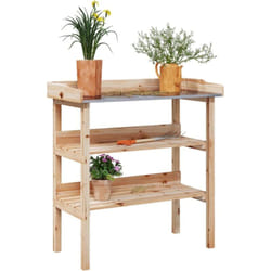 Vidaxl - Table à plantes avec étagères 78x38x82,5cm bois de sapin solide