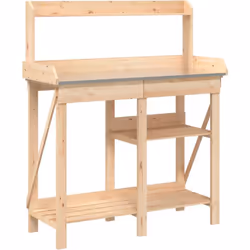 Ce banc de rempotage est parfait pour organiser et présenter vos plantes en pot à la maison, dans un jardin, sur un patio ou  ...