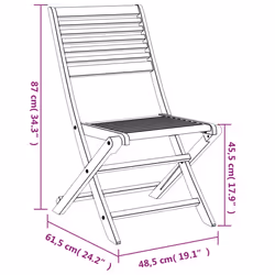 VidaXL 3214229 chaise d'extérieur Terrace Bois d'acacia - Vue supplémentaire 7