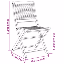 VidaXL 3214233 chaise d'extérieur Terrace Bois d'acacia - Vue supplémentaire 7