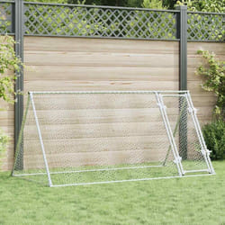 Cage pour poules argenté 200x105x91 cm acier galvanisé - Vidaxl