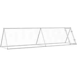 Cage pour poules argenté 400x105x91 cm acier galvanisé - Vidaxl