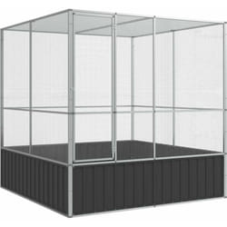 Vidaxl - Volière argenté 211x207x212 cm acier