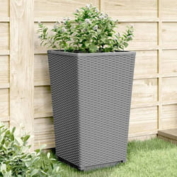 Jardinières 4 Pcs Gris Clair 32,5x32,5x57 Cm Polypropylène Vidaxl