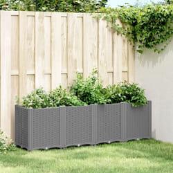 Vidaxl - Jardinière gris clair 160x40x53 cm polypropylène