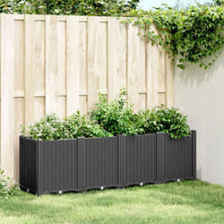 Vidaxl - Jardinière noir 160x40x53 cm polypropylène