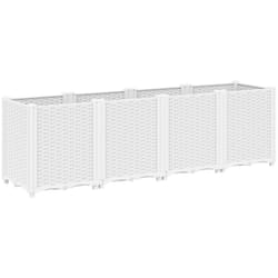 Vidaxl - Jardinière blanc 160x40x53 cm polypropylène