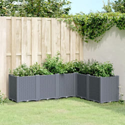 Vidaxl - Jardinière gris 160x120x53 cm polypropylène