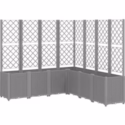 Cette jardinière avec treillis est un excellent choix pour les plantes grimpantes dans votre jardin, sur votre patio et terra ...