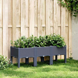 Vidaxl - Jardinière avec pieds bleu gris 120x40x42 cm pp