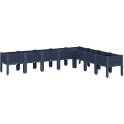 Vidaxl - Jardinière avec pieds bleu gris 200x160x42 cm pp