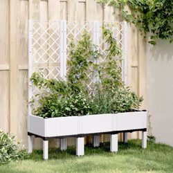 Cette jardinière avec treillis est un excellent choix pour les plantes grimpantes dans votre jardin, sur votre patio et terra ...