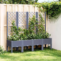 Cette jardinière avec treillis est un excellent choix pour les plantes grimpantes dans votre jardin, sur votre patio et terra ...