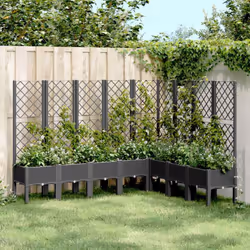 Cette jardinière avec treillis est un excellent choix pour les plantes grimpantes dans votre jardin, sur votre patio et terra ...