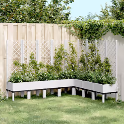 Cette jardinière avec treillis est un excellent choix pour les plantes grimpantes dans votre jardin, sur votre patio et terra ...