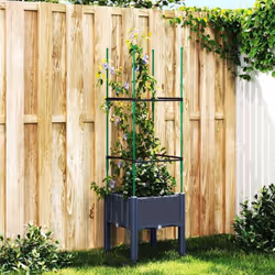 Cette jardinière avec treillis est un excellent choix pour les plantes grimpantes dans votre jardin, sur votre patio et terra ...