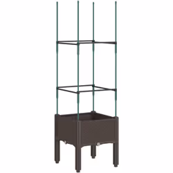 Cette jardinière avec treillis est un excellent choix pour les plantes grimpantes dans votre jardin, sur votre patio et terra ...