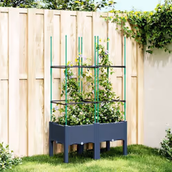Cette jardinière avec treillis est un excellent choix pour les plantes grimpantes dans votre jardin, sur votre patio et terra ...