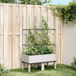 Cette jardinière avec treillis est un excellent choix pour les plantes grimpantes dans votre jardin, sur votre patio et terra ...