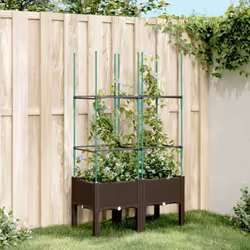 Cette jardinière avec treillis est un excellent choix pour les plantes grimpantes dans votre jardin, sur votre patio et terra ...