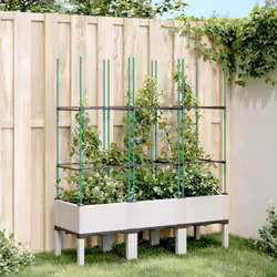 Cette jardinière avec treillis est un excellent choix pour les plantes grimpantes dans votre jardin, sur votre patio et terra ...