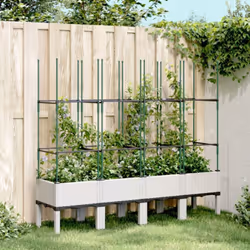 Cette jardinière avec treillis est un excellent choix pour les plantes grimpantes dans votre jardin, sur votre patio et terra ...
