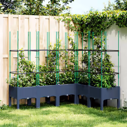 Cette jardinière avec treillis est un excellent choix pour les plantes grimpantes dans votre jardin, sur votre patio et terra ...