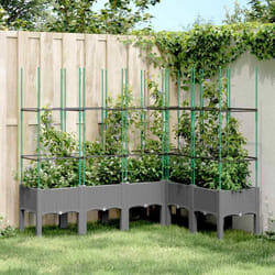 Vidaxl - Jardinière avec treillis gris clair 160x120x142,5 cm pp