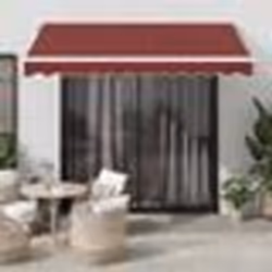 vidaXL Auvent rétractable automatique bordeaux 300x250 cm