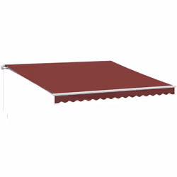 Créez un endroit agréable et frais sur votre terrasse et protégez-vous des rayons UV avec cet auvent rétractable ! Tissu rési ...