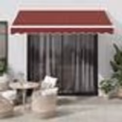 vidaXL Auvent rétractable automatique bordeaux 300x250 cm