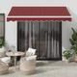 vidaXL Auvent rétractable automatique bordeaux 300x250 cm