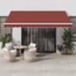 vidaXL Auvent rétractable automatique bordeaux 400x300 cm