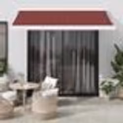 vidaXL Auvent rétractable automatique bordeaux 300x250 cm