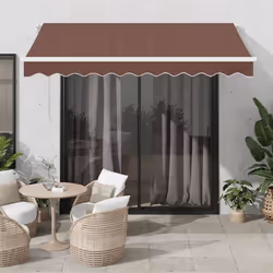 vidaXL Auvent manuel rétractable marron 300x250 cm