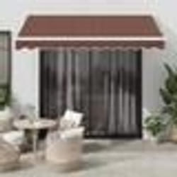 vidaXL Auvent manuel rétractable marron 300x250 cm