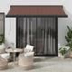 vidaXL Auvent rétractable automatique marron 300x250 cm