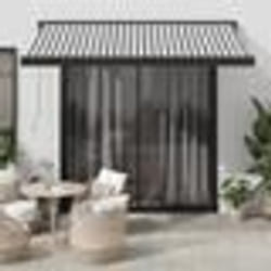 vidaXL Auvent rétractable anthracite et blanc 3,5x2,5m tissu/aluminium