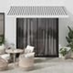 vidaXL Auvent rétractable anthracite/blanc 3x2,5 m tissu et aluminium