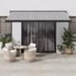 vidaXL Auvent rétractable anthracite et blanc 4x3 m tissu et aluminium