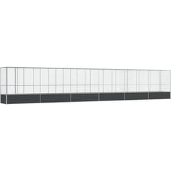 Vidaxl - Volière avec extension argenté 1250,5x107x212 cm acier
