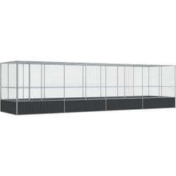 Vidaxl - Volière avec extension argenté 832x207x212 cm acier