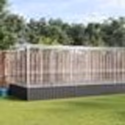 vidaXL Volière avec extension argenté 1246x207x212 cm acier