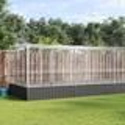vidaXL Volière avec extension argenté 1246x207x212 cm acier