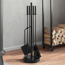 Set d’outils de cheminée 5 pcs 18x66 cm acier vidaXL