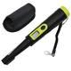 vidaXL Détecteur de métaux pinpointer avec écran LCD noir et jaune