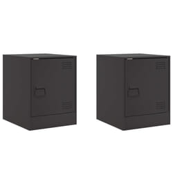 VidaXL 841608 Table de nuit et table de chevet Noir