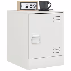 VidaXL 841617 Table de nuit et table de chevet Blanc - Vue supplémentaire 4