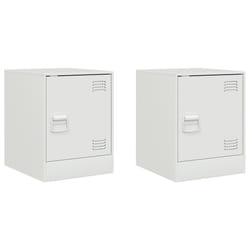 VidaXL 841618 Table de nuit et table de chevet Blanc